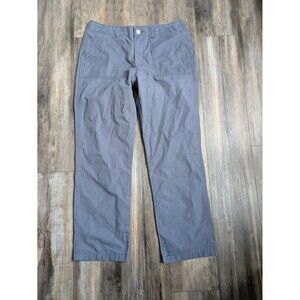 Levi’s Utility Pants Womens Straight Wide Leg Twill Pockets Slate Gray 29x28